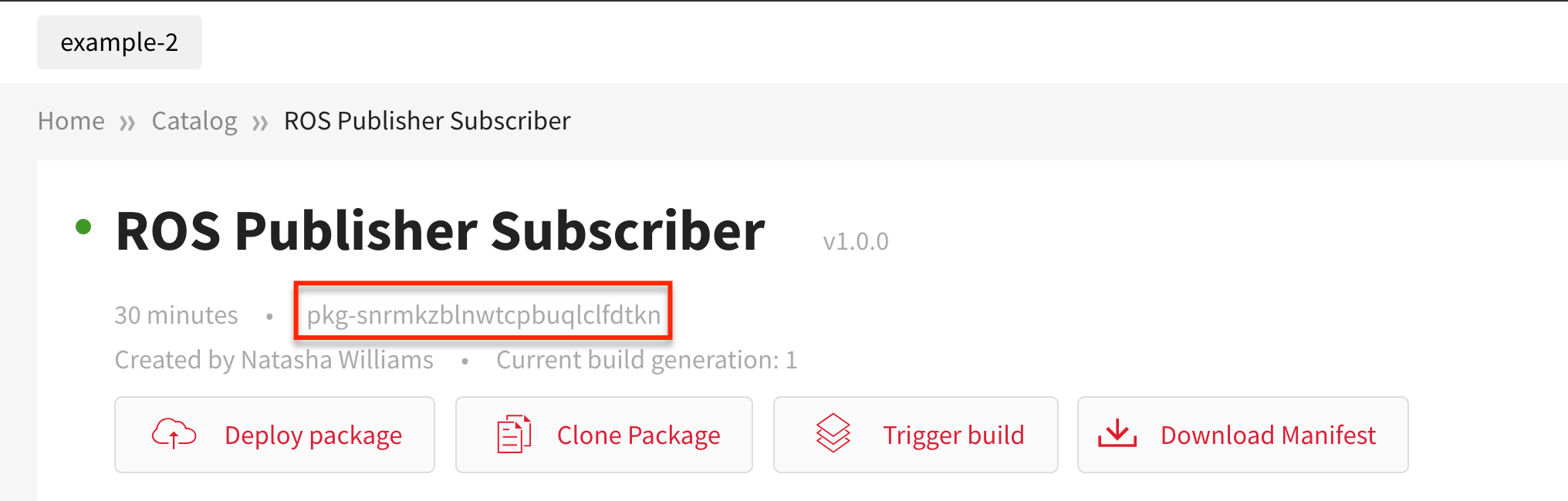 Find package id