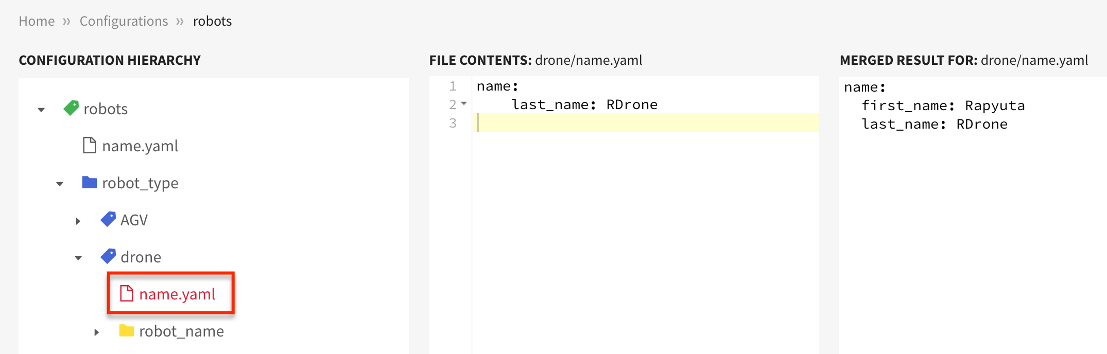 drone parameter file